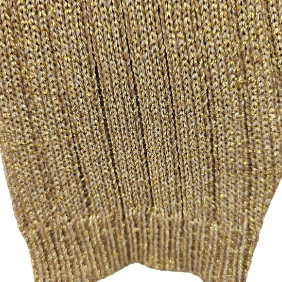 Vintage Maggie Jana Crew Neck Knit Gold 1980's Sweater in Size L - Picture 5 of 9